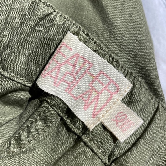 Heather Harlan straight green utility military cargo pant trousers xs designer - Picture 5 of 7